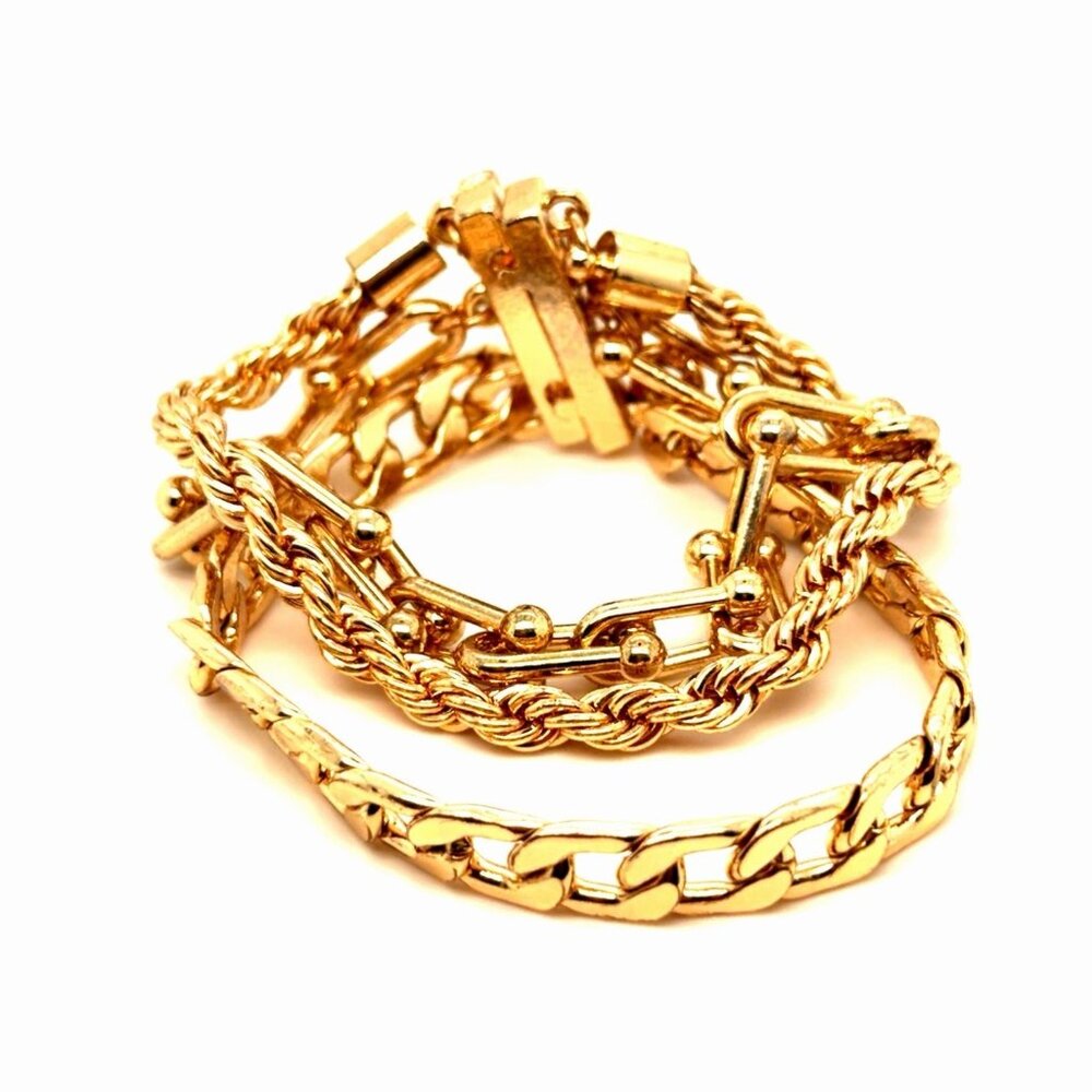 3 Strand Magnetic Gold Bracelet (C)‎
